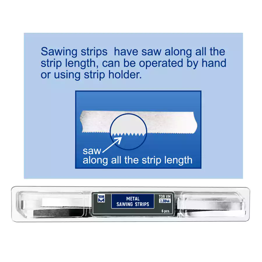 نوار اره بین‌دندانی TorVM مدل 3.384A برای برداشت دقیق کامپوزیت دندان