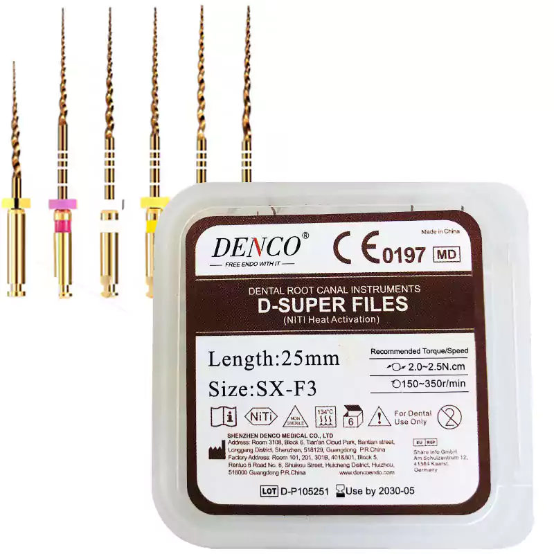 فایل روتاری گلد D-Super Gold دنکو مناسب درمان ریشه
